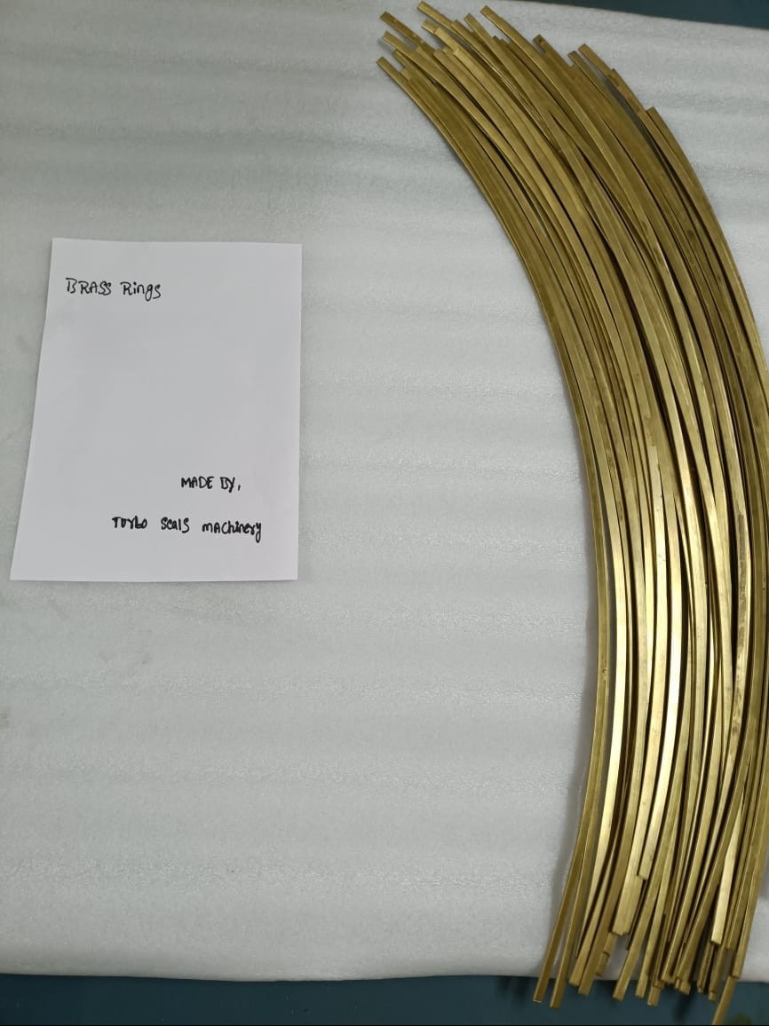 Continuous coil brass sealing strip for turbine