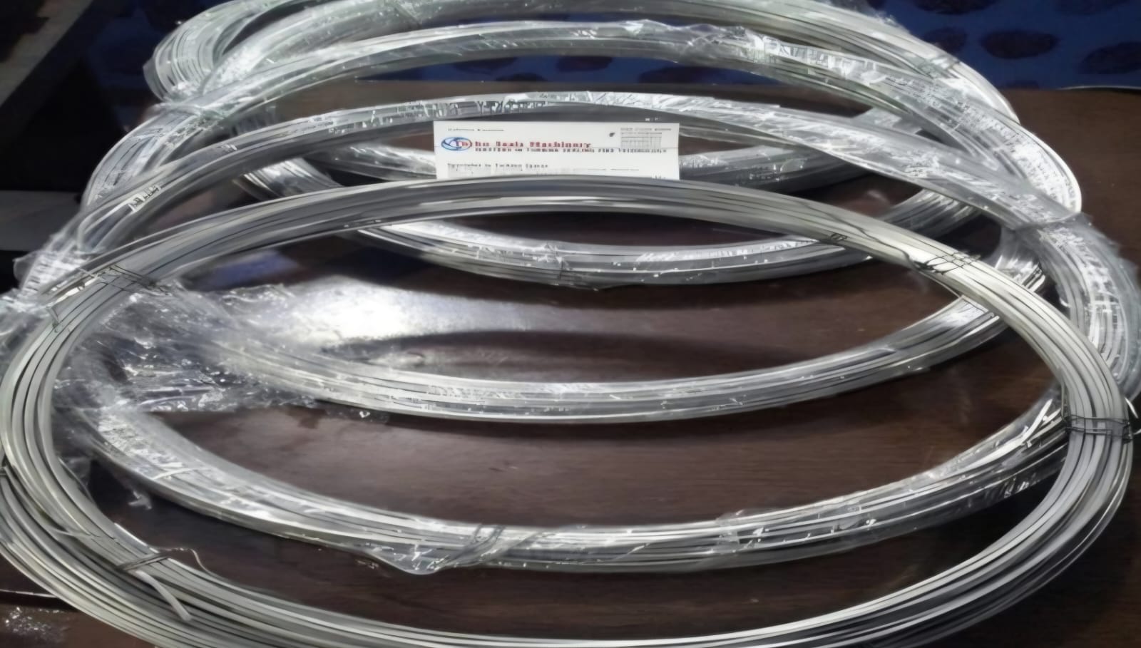 Caulking wire coils packed for turbine use