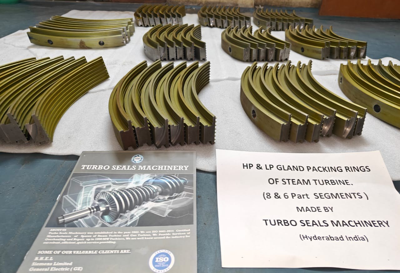 HP and LP gland packing ring segments